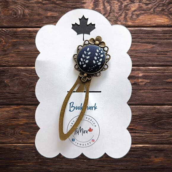 "Obilie" UNESCO "Modrotlač" Bookmark - Vintage Style - Artisan Crafted - Picture 1 of 3